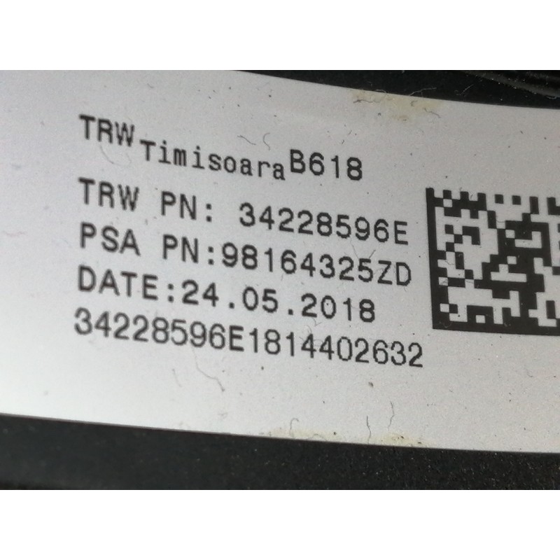 Recambio de volante para citroën c3 feel referencia OEM IAM 98164325ZD 5175588E 34228596E