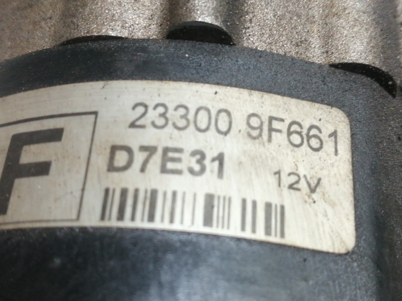 Recambio de motor arranque para nissan primera berlina (p12) 1.6 cat referencia OEM IAM 233009F661 D7E31 