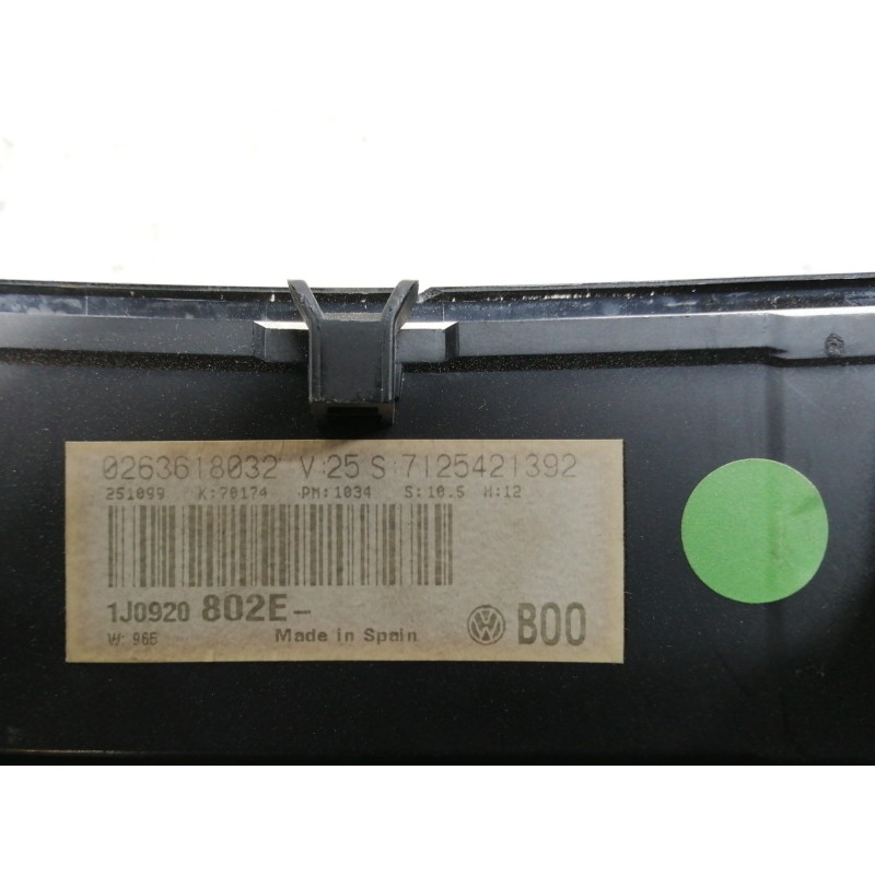 Recambio de cuadro instrumentos para volkswagen golf iv berlina (1j1) conceptline referencia OEM IAM 0263618032  