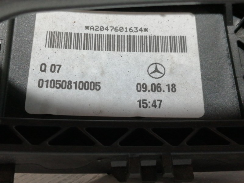 Recambio de maneta exterior trasera derecha para mercedes-benz clase gla (w156) gla 180 (156.942) referencia OEM IAM A2047601634