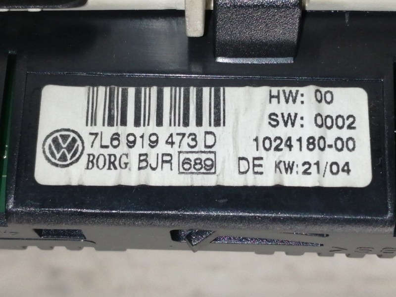 Recambio de modulo electronico para volkswagen touareg (7la) 2.5 tdi referencia OEM IAM 7L6919473D 102418000 