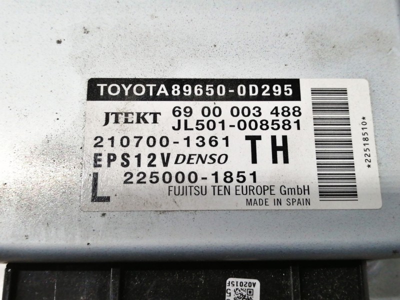 Recambio de centralita direccion para toyota yaris active referencia OEM IAM 896500D295 89650 6900003488 