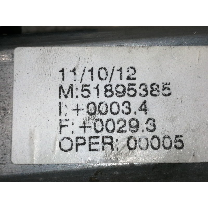 Recambio de elevalunas delantero izquierdo para fiat punto (199) pop referencia OEM IAM 51895385  ELECTRICO 3 PUERTAS