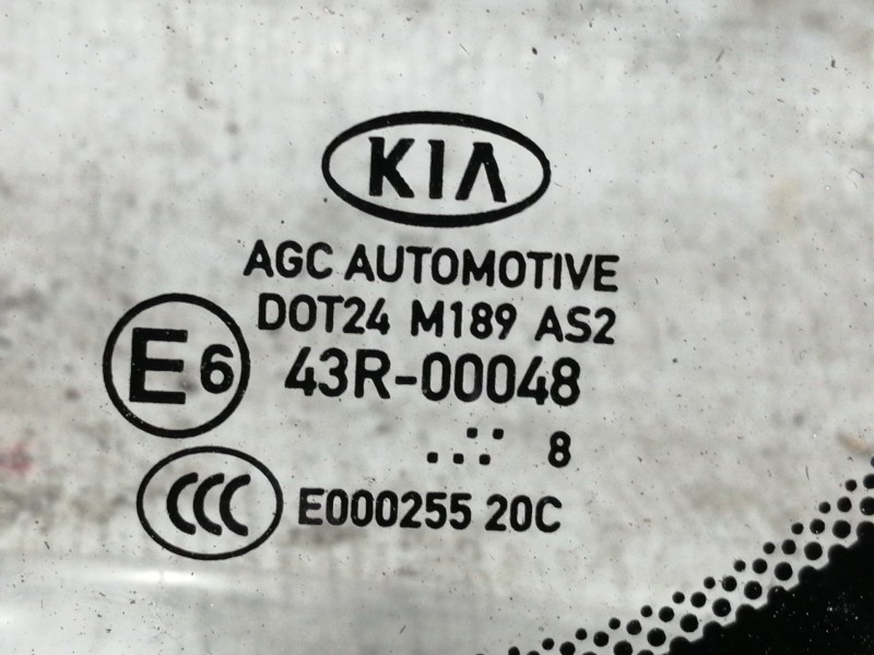Recambio de luna custodia trasera izquierda para kia sportage drive 2wd referencia OEM IAM 43R00048 E00025520C DOT24M189AS2 