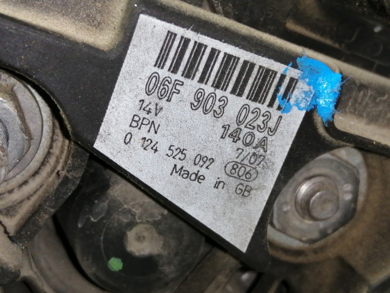 Recambio de alternador para seat alhambra (7v9) reference referencia OEM IAM 06F903023J 0124525092 
