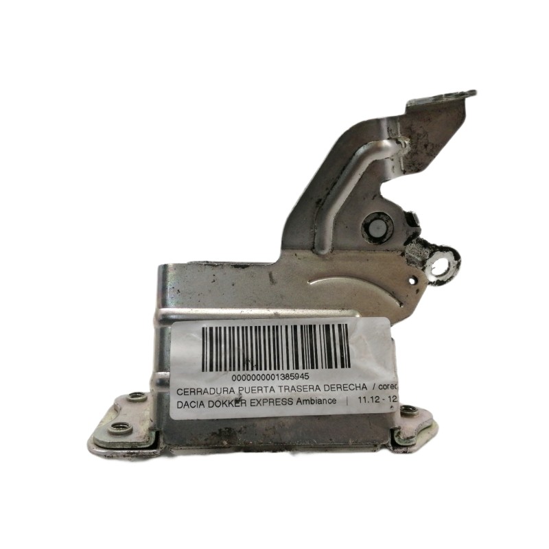Recambio de cerradura puerta trasera derecha para dacia dokker express ambiance referencia OEM IAM   