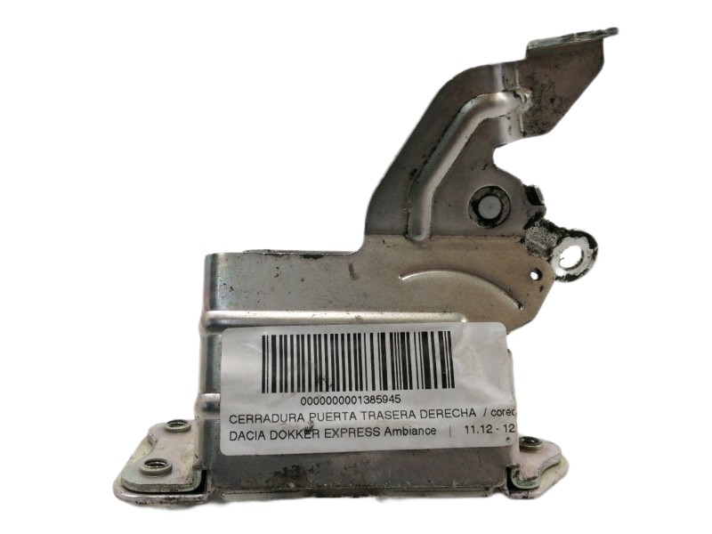Recambio de cerradura puerta trasera derecha para dacia dokker express ambiance referencia OEM IAM   