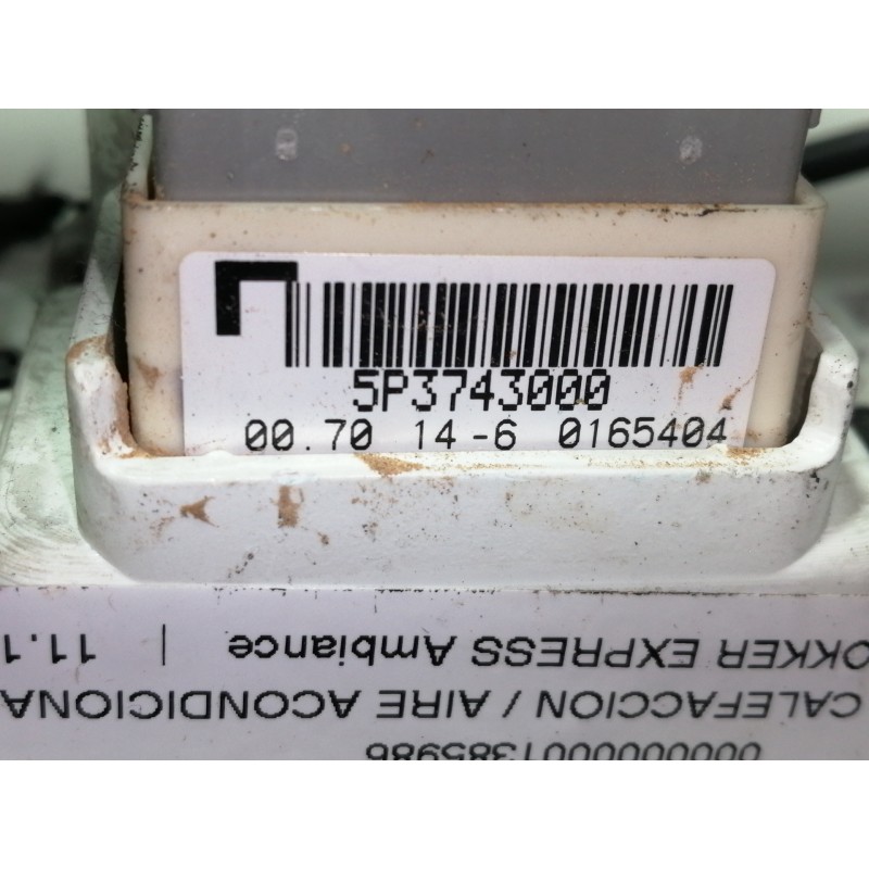 Recambio de mando calefaccion / aire acondicionado para dacia dokker express ambiance referencia OEM IAM 5P3743000  