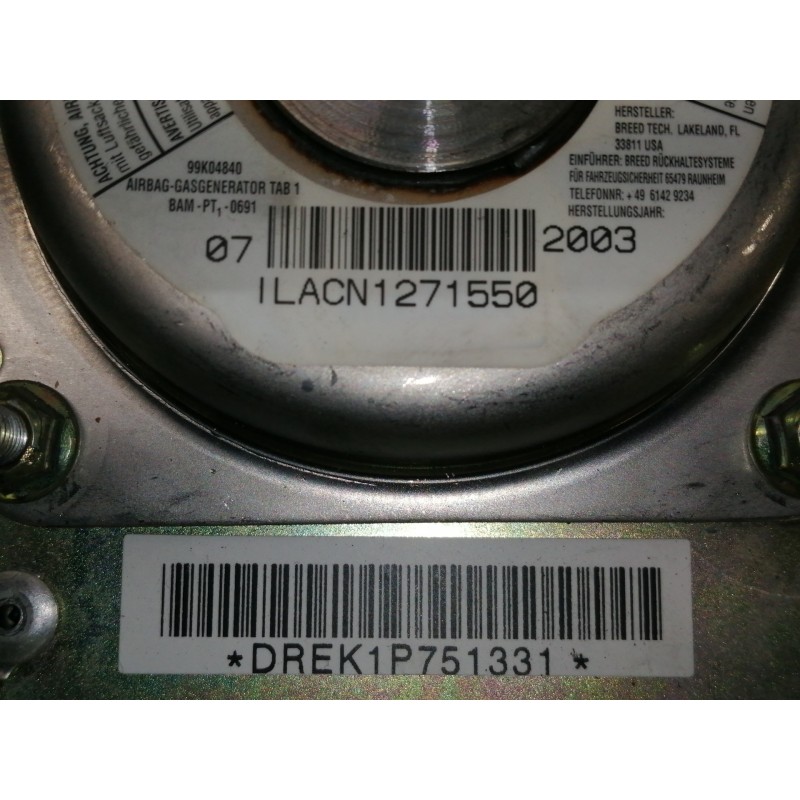 Recambio de airbag delantero izquierdo para kia carnival ii 2.9 crdi cat referencia OEM IAM K54B57K00 K1ADAP7S550108 / AP7M16244