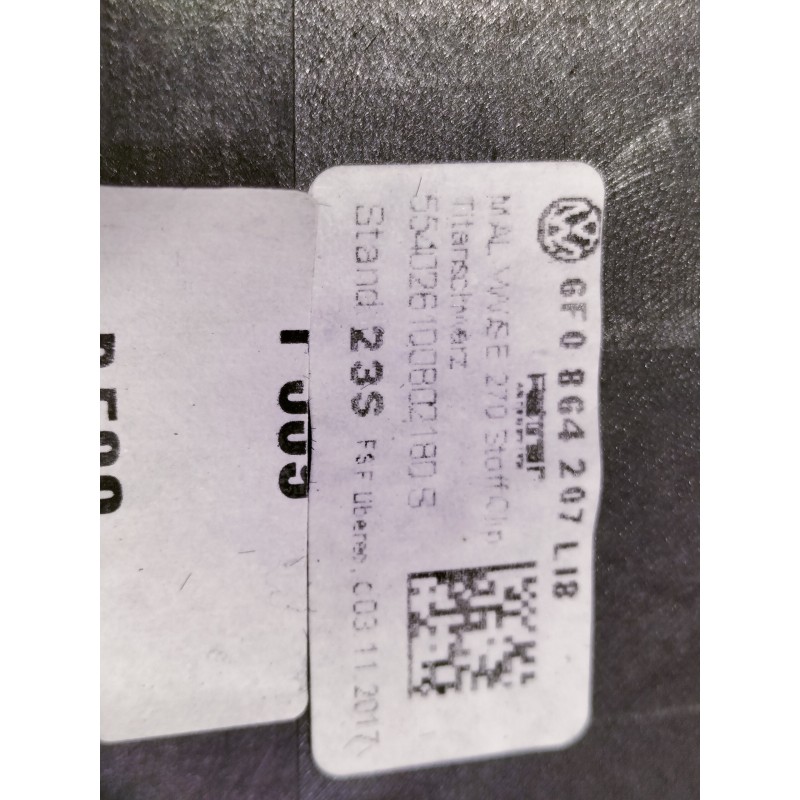 Recambio de apoyabrazos central para seat arona style referencia OEM IAM 6F0864207  