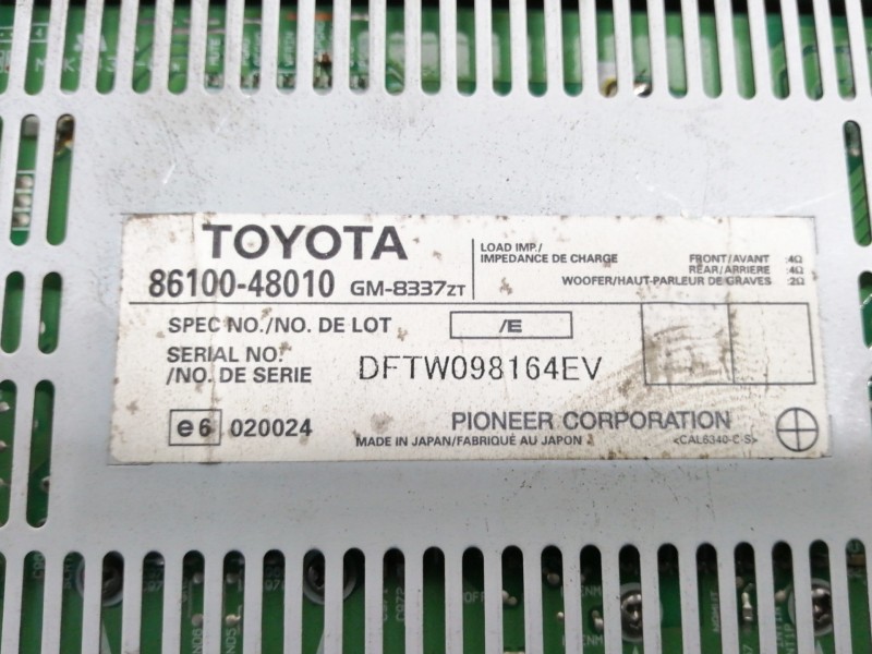 Recambio de modulo electronico para lexus rx 300(mcu35) luxury referencia OEM IAM 8610048010 GM8337ZT 