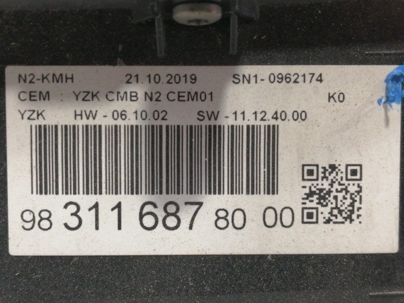 Recambio de cuadro instrumentos para opel vivaro furgón l express referencia OEM IAM 983116878000 769167680U / YZKCMBN2CEM01 / 9