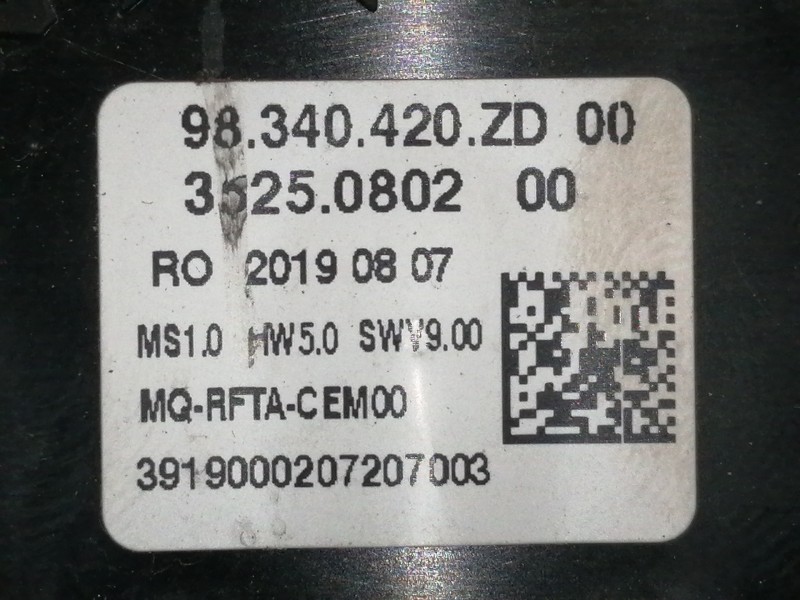 Recambio de mando calefaccion / aire acondicionado para opel vivaro furgón l express referencia OEM IAM 98340420ZD 3525080200 / 