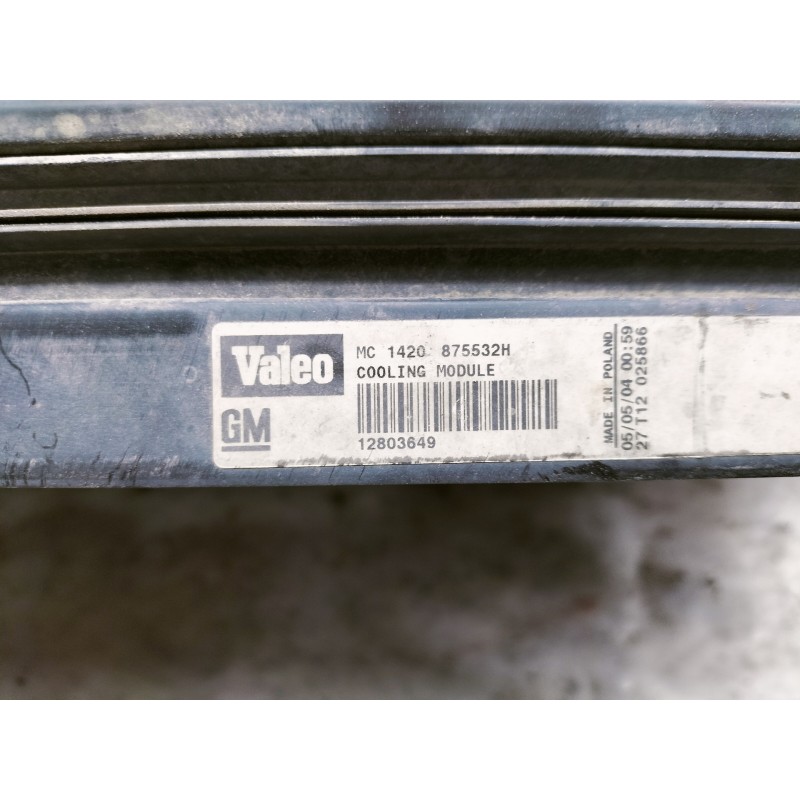 Recambio de intercooler para saab 9-3 berlina 2.2 tid arc referencia OEM IAM 12803649 875532H MC1420 