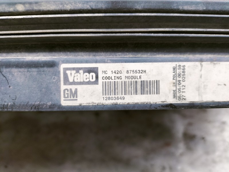 Recambio de intercooler para saab 9-3 berlina 2.2 tid arc referencia OEM IAM 12803649 875532H MC1420 