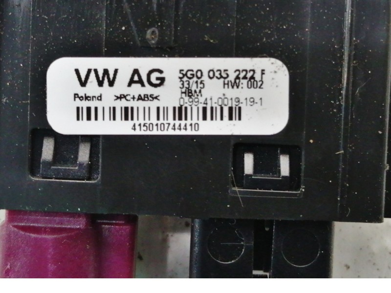 Recambio de modulo electronico para volkswagen golf vii lim. (5g1) advance bluemotion referencia OEM IAM 5G0035222F  