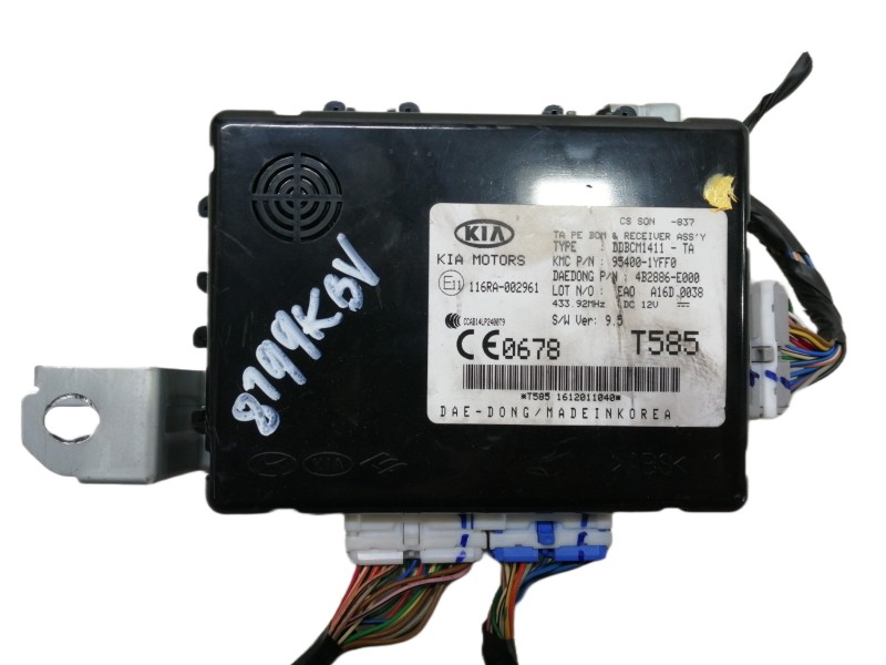 Recambio de modulo electronico para kia picanto (ja) 1.0 cat referencia OEM IAM 954001YFF0 4B2886E000 DDBCM1411TA 