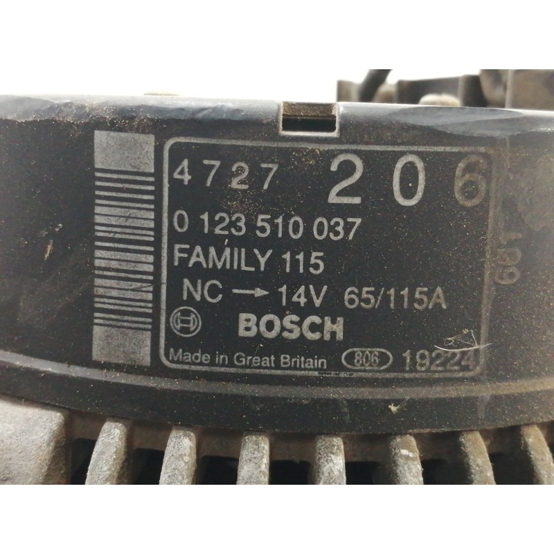 Recambio de alternador para chrysler voyager (gs) 2.5 td se referencia OEM IAM 0123510037  