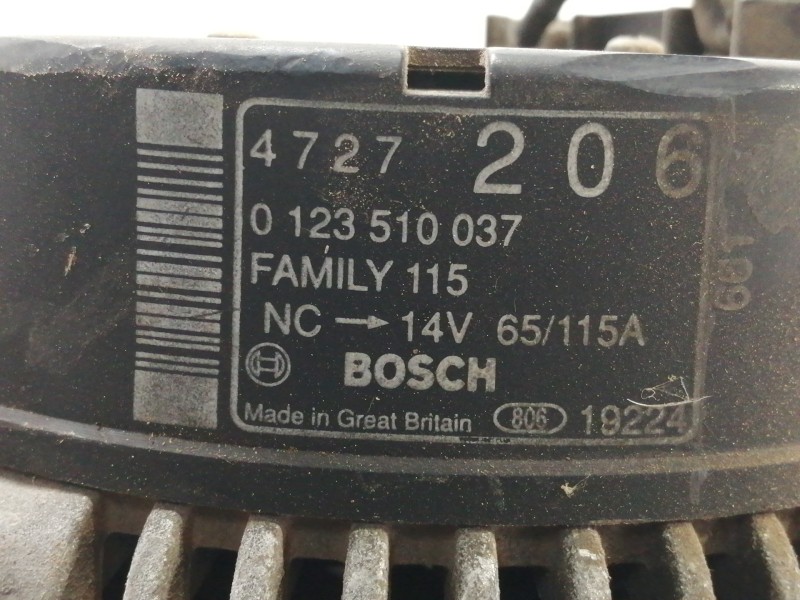 Recambio de alternador para chrysler voyager (gs) 2.5 td se referencia OEM IAM 0123510037  