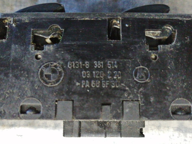 Recambio de mando elevalunas delantero derecho para bmw serie 3 berlina (e46) 330xd referencia OEM IAM 61318381514  