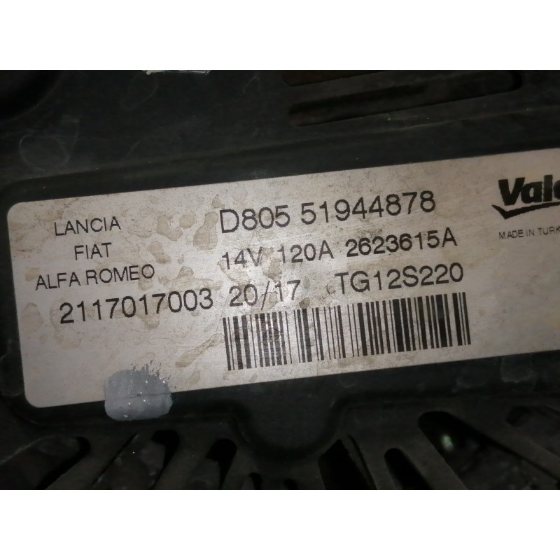 Recambio de alternador para fiat fiorino básico furgón referencia OEM IAM 2623615A 2117017003 D8051944878
