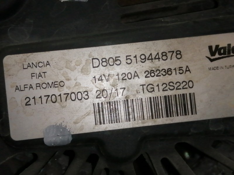 Recambio de alternador para fiat fiorino básico furgón referencia OEM IAM 2623615A 2117017003 D8051944878