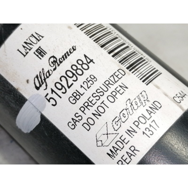 Recambio de amortiguador trasero derecho para fiat fiorino básico furgón referencia OEM IAM 51929884  