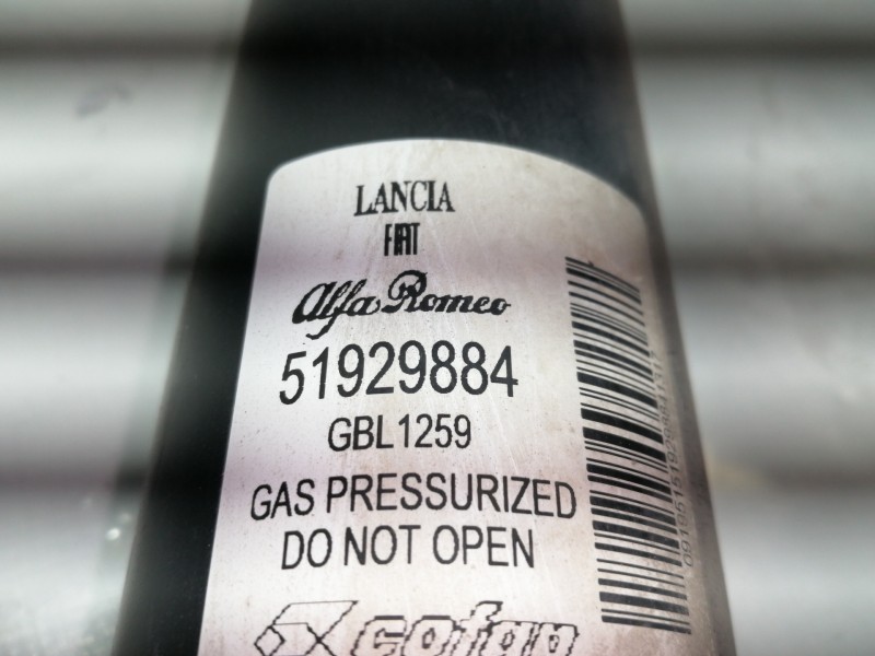 Recambio de amortiguador trasero izquierdo para fiat fiorino básico furgón referencia OEM IAM 51929884  