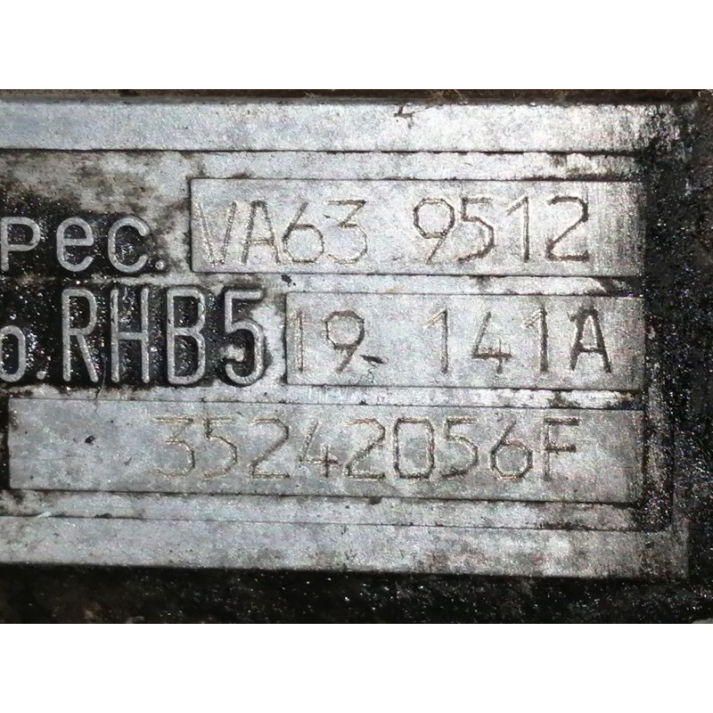 Recambio de turbocompresor para chrysler voyager (gs) 2.5 td se referencia OEM IAM 35242056F VA639512 RHB519141A 