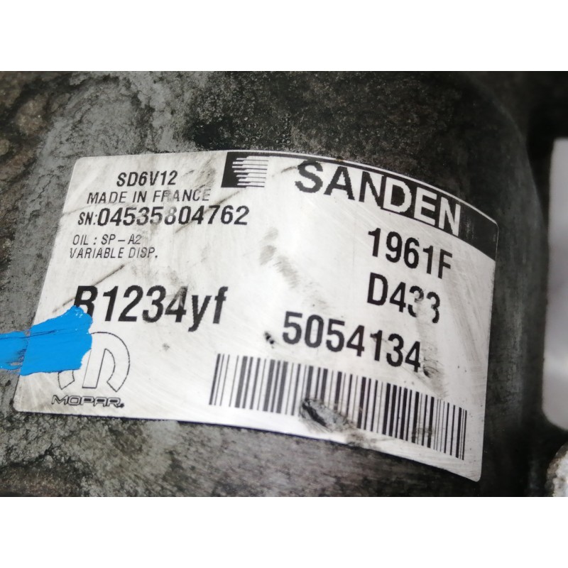 Recambio de compresor aire acondicionado para fiat fiorino básico furgón referencia OEM IAM 5054134 1961F 