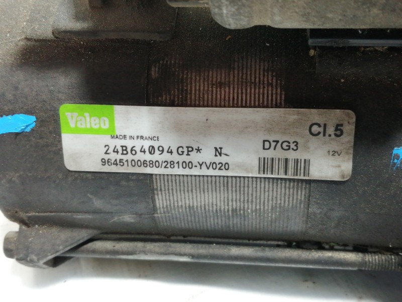 Recambio de motor arranque para citroën c4 berlina exclusive referencia OEM IAM 9645100680 28100YV020 