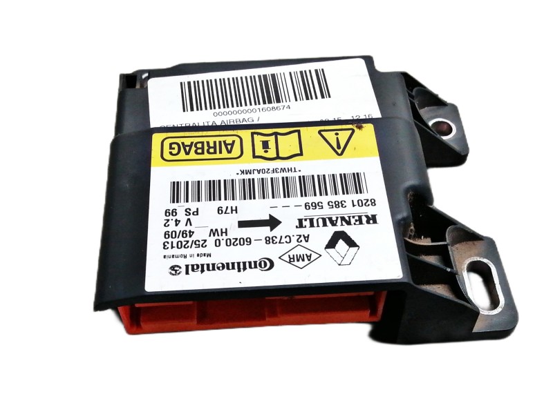 Recambio de centralita airbag para dacia duster sl audacia 4x2 referencia OEM IAM 8201385569 A2C73860200 