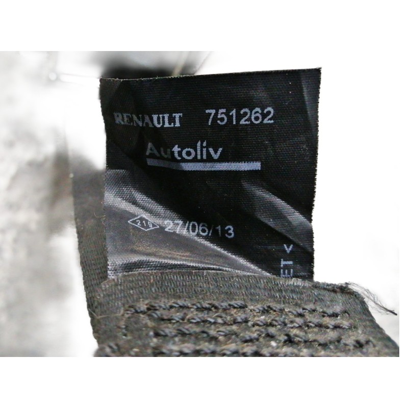 Recambio de cinturon seguridad trasero izquierdo para dacia duster sl audacia 4x2 referencia OEM IAM 751262 8200751262 