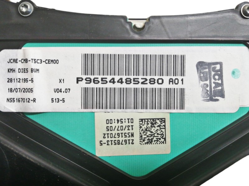 Recambio de cuadro instrumentos para peugeot 307 break/sw (s2) x-line referencia OEM IAM 216785135 9654485280 P9654485280