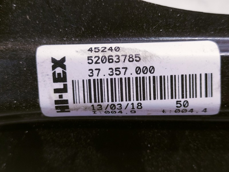 Recambio de elevalunas delantero derecho para fiat doblo ii cargo (263) furgón base referencia OEM IAM 52063785 72027003 ELECTRI