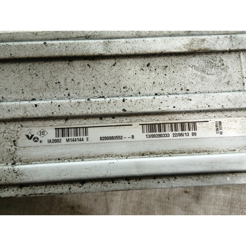 Recambio de intercooler para dacia duster sl audacia 4x2 referencia OEM IAM 8200880552B  