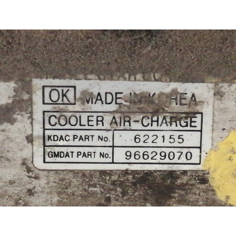 Recambio de intercooler para chevrolet captiva 2.0 vcdi lt referencia OEM IAM 96629070 622155 