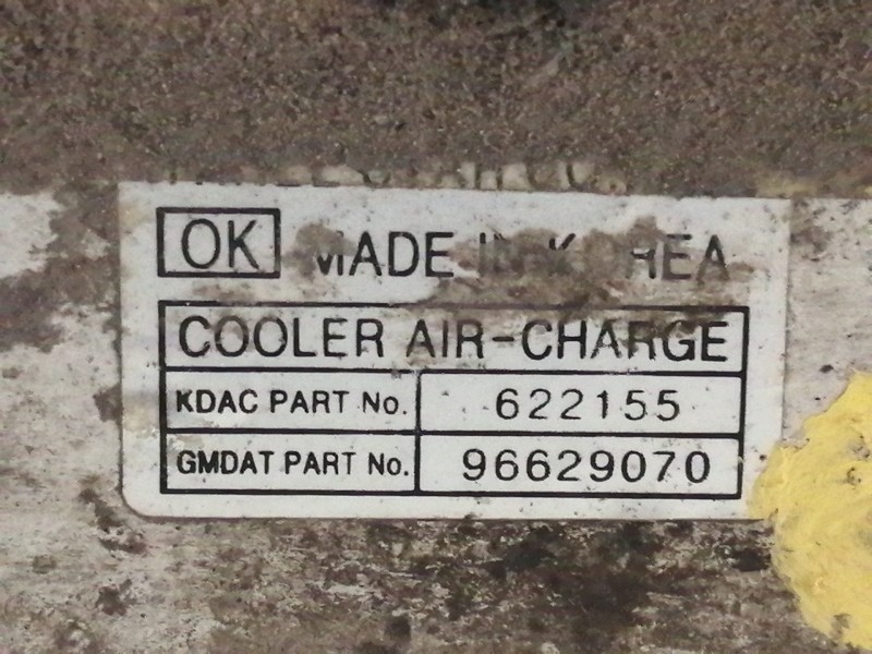 Recambio de intercooler para chevrolet captiva 2.0 vcdi lt referencia OEM IAM 96629070 622155 