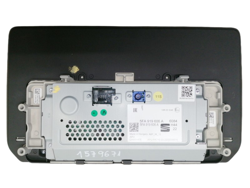 Recambio de pantalla multifuncion para cupra ateca 2.0tsi 4drive referencia OEM IAM 5FA919606A NAVEGACION GPS 6084H4422 CUPRA FO