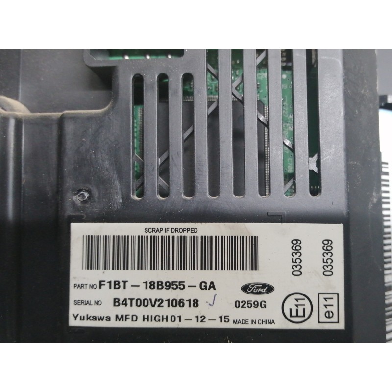 Recambio de pantalla multifuncion para ford kuga (cbs) trend referencia OEM IAM F1BT18B955GA  