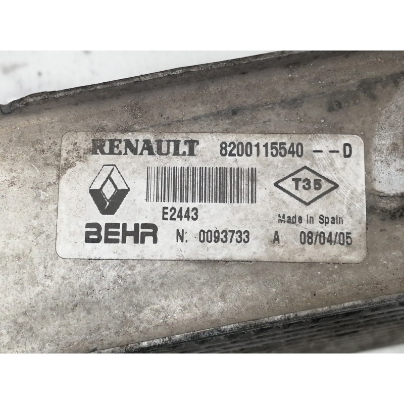 Recambio de intercooler para renault scenic ii authentique referencia OEM IAM 8200115540D 0093733 E2443 51267