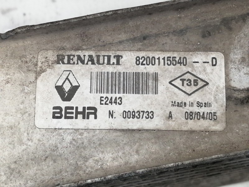 Recambio de intercooler para renault scenic ii authentique referencia OEM IAM 8200115540D 0093733 E2443 51267