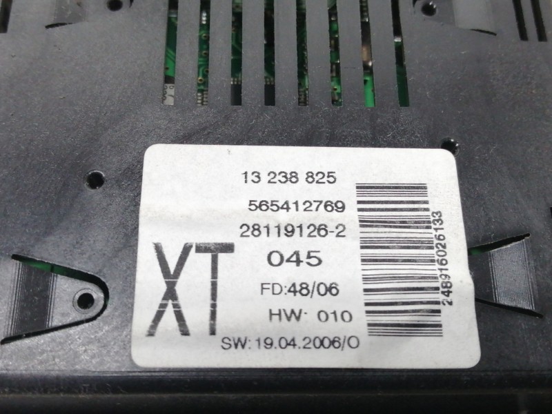 Recambio de pantalla multifuncion para opel vectra c caravan elegance referencia OEM IAM 13238825 565412769 