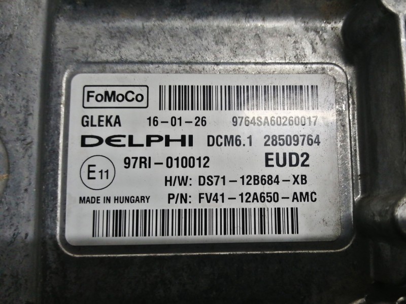 Recambio de centralita motor uce para ford kuga (cbs) trend referencia OEM IAM 28509764 9764SA60260017 - 97RI010012 