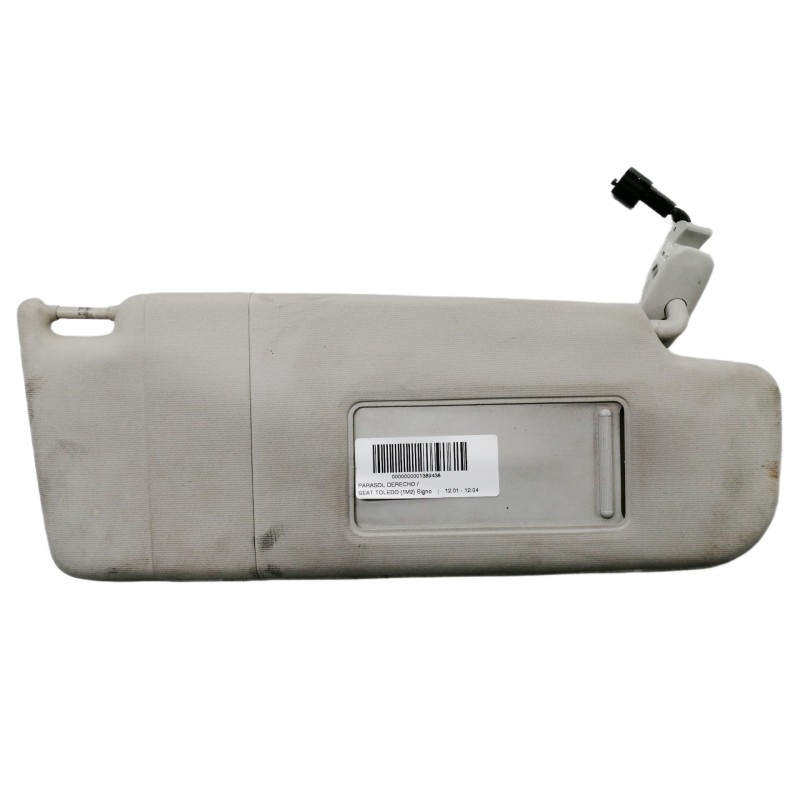 Recambio de parasol derecho para seat toledo (1m2) signo referencia OEM IAM 3B0857  