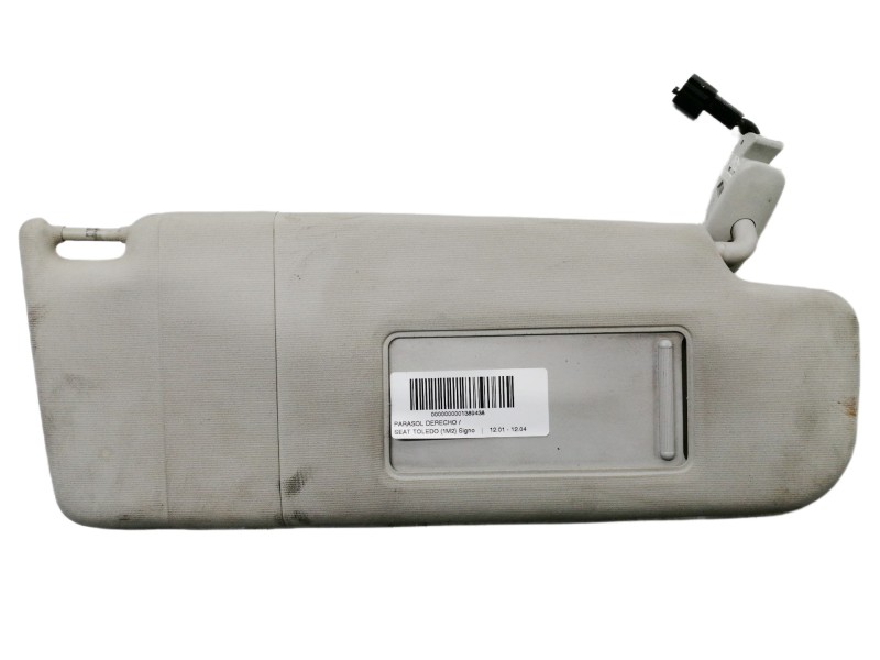 Recambio de parasol derecho para seat toledo (1m2) signo referencia OEM IAM 3B0857  