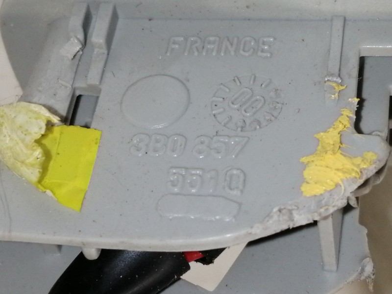 Recambio de parasol izquierdo para seat toledo (1m2) signo referencia OEM IAM 3B0857  