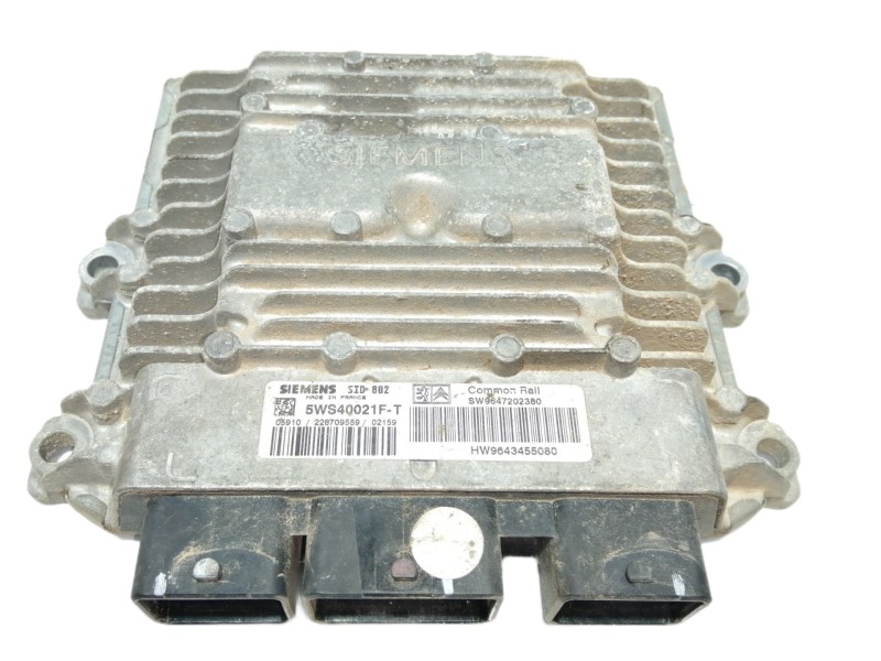 Recambio de centralita motor uce para citroën c3 1.4 hdi exclusive referencia OEM IAM 5WS40021F SW9647202380 / 9647202380 HW9643