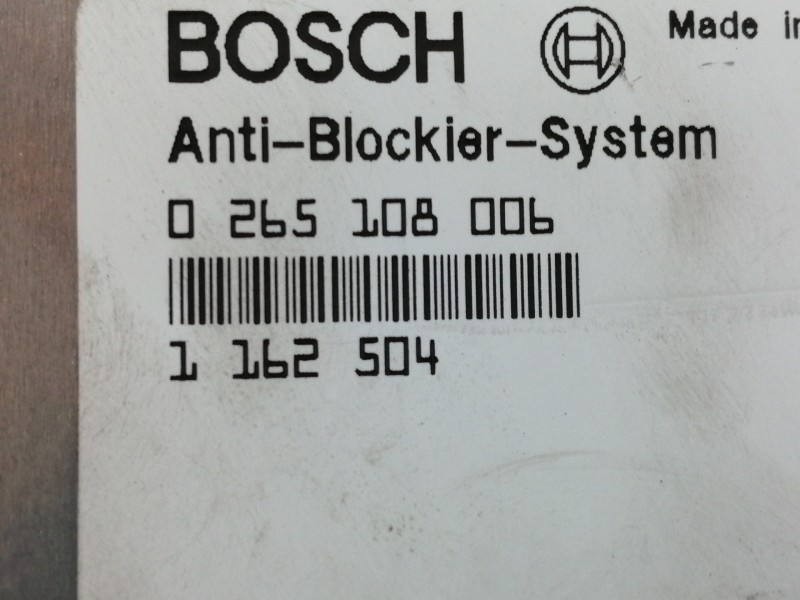 Recambio de centralita abs para bmw serie 5 berlina (e34) 525tds referencia OEM IAM 0265108006 1162504 