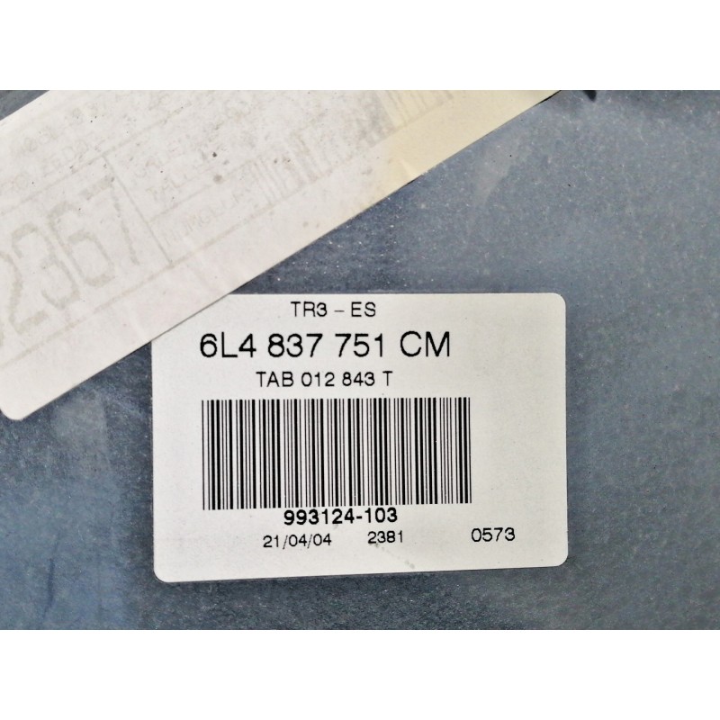 Recambio de elevalunas delantero izquierdo para seat ibiza (6l1) cool referencia OEM IAM 6L4837751CM TAB012843T ELECTRICO 993124